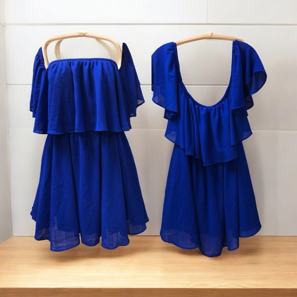 Caramela, Woman, Dress, Blue, Sz M, Peasant style,Half coat.!